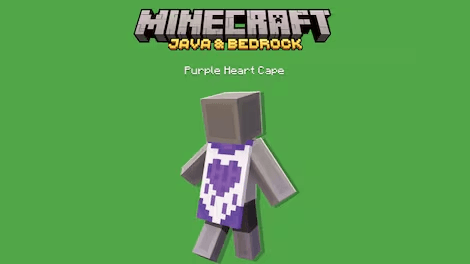 Minecraft Purple Heart Cape product image 1